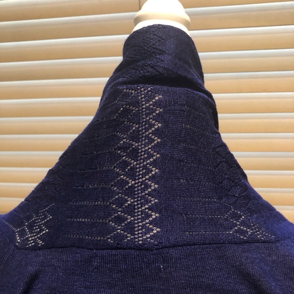 Medium Alberto Makali long cardigan in eggplant - Picture 4 of 4